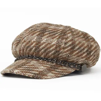 Kaszkiet Damski Polar Fashion K291A  Wiskoza Jodełka Retro 57-60 cm - 4