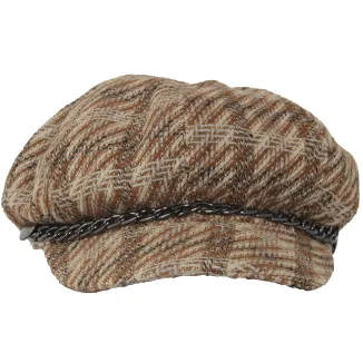 Kaszkiet Damski Polar Fashion K291A  Wiskoza Jodełka Retro 57-60 cm - 5