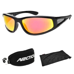 Arctica S69G Czerwone lustrzanki AQUATIC Okulary Przeciwsłoneczne Gratisy