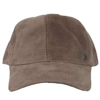 Skórzana Bejsbolówka Ocieplana Taupe K265B Unisex – Polar Fashion - 3