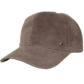 Skórzana Bejsbolówka Ocieplana Taupe K265B Unisex – Polar Fashion - 2