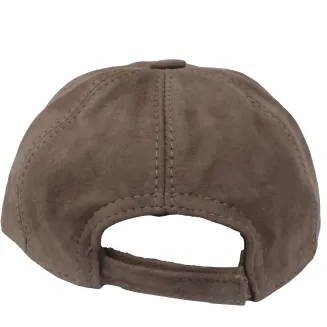Skórzana Bejsbolówka Ocieplana Taupe K265B Unisex – Polar Fashion - 5