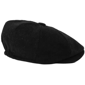 Kaszkiet Męski Ocieplany Gazeciarz Czarny Jodełka Peaky Blinders K283E - 8