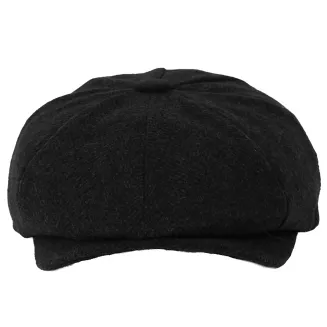 Kaszkiet Męski Ocieplany Gazeciarz Czarny Jodełka Peaky Blinders K283E - 3