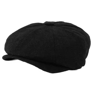 Kaszkiet Męski Ocieplany Gazeciarz Czarny Jodełka Peaky Blinders K283E - 6
