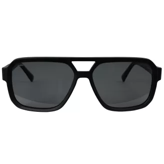 Okulary polaryzacyjne męskie matowe czarne dla kierowców Solano SS21102C - 2