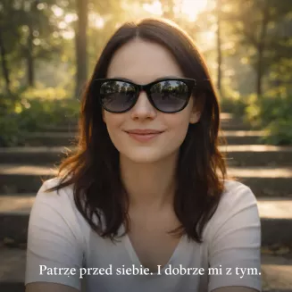 Polaryzacyjne Okulary przeciwsłoneczne damskie czarne z miętą Solano SS90207C - 6