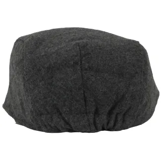 Ocieplany kaszkiet męski szary K281A  elegancja i komfort Polar Fashion - 2