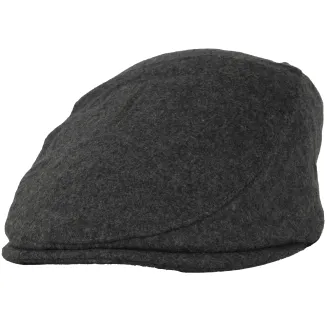 Ocieplany kaszkiet męski szary K281A  elegancja i komfort Polar Fashion - 5