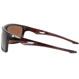 P8098C2 Brązowe Błyszczące Męskie Okulary Polaryzacyjne UV400 Sport Auto - 2