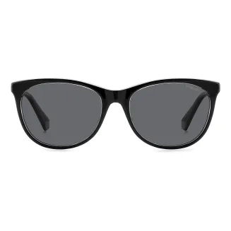 Damskie Czarne Polaryzacyjne okulary przeciwsłoneczne Polaroid PLD 4161S 7C5M9 - 3