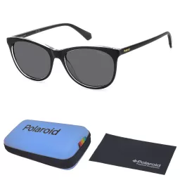 Damskie Czarne Polaryzacyjne okulary przeciwsłoneczne Polaroid PLD 4161S 7C5M9