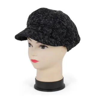 K76C Black Fashionable Women'S Cotton Cap - 2