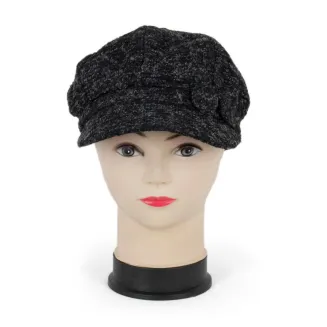 K76C Black Fashionable Women'S Cotton Cap - 4