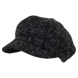 K76C Black Fashionable Women'S Cotton Cap