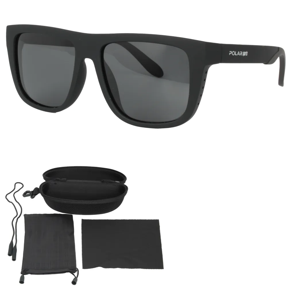 Męskie Okulary Przeciwsłoneczne Polaryzacyjne Czarne P8156C7 UV400 Polar Fashion