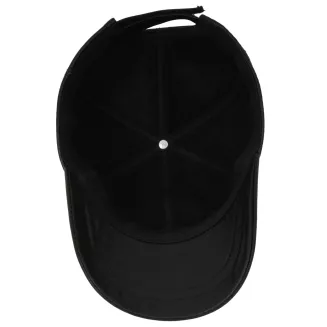 Czapka Męska Skóra Naturalna Czarna Ocieplana Bejsbolówka K321C - 7