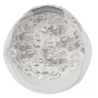 Kaszkiet męski bawełniany beżowy flat cap letni czapka K306A 57-59 cm lekki - 7