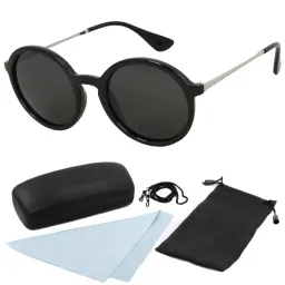 Polar Fashion 4222 Czarne błysk Polaryzacyjne Okulary Przeciwsłoneczne 