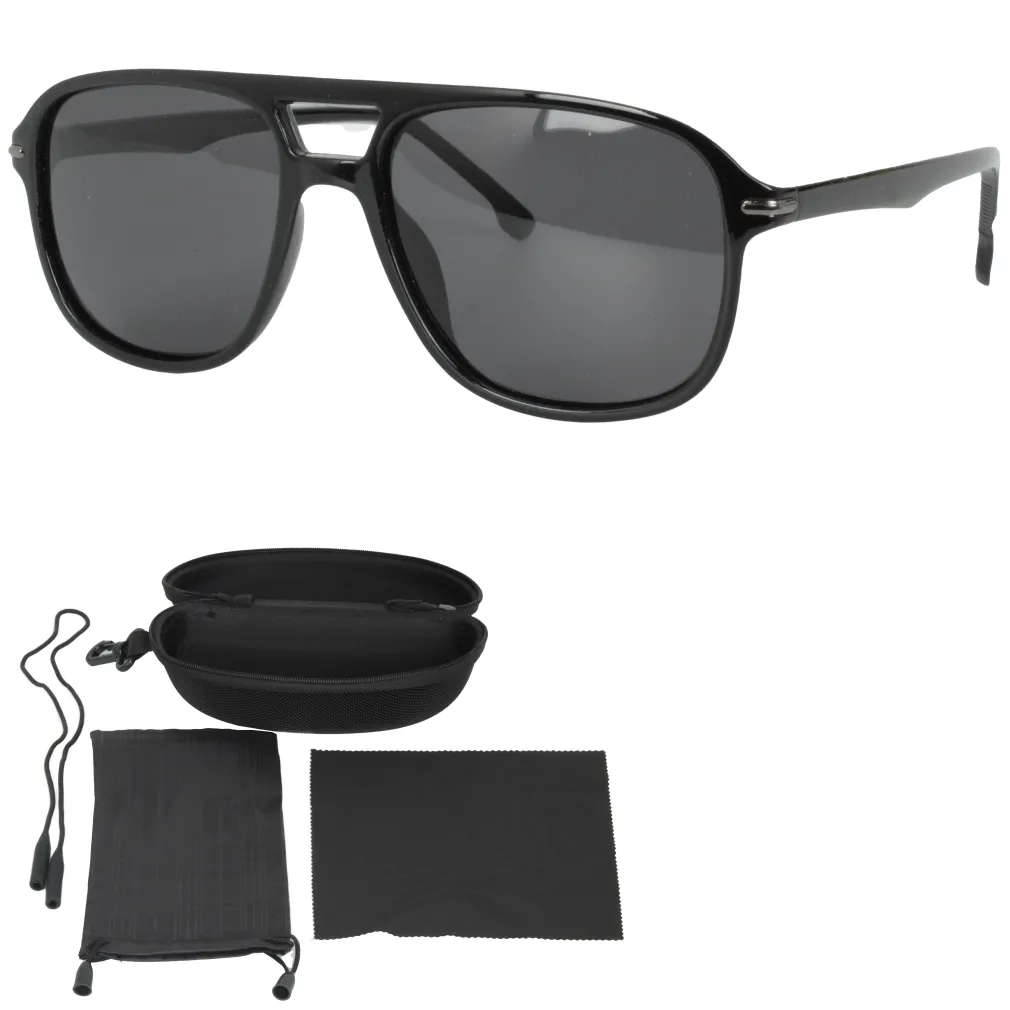 Polar Fashion P8128C3 Męskie Okulary Przeciwsłoneczne Polaryzacyjne Czarne UV400