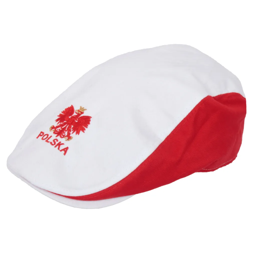 K151A Kaszkiet kibica bawełniany czapka Polska 