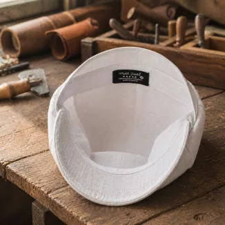 Kaszkiet Męski Peaky Blinders Shelby K268 Biały 100% Bawełna Premium Retro - 8