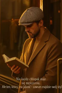 Shelby Ocieplany Ekskluzywny Kaszkiet Męski Beżowy K273A Peaky Blinders - 9