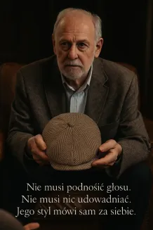 Shelby Ocieplany Ekskluzywny Kaszkiet Męski Beżowy K273A Peaky Blinders - 8