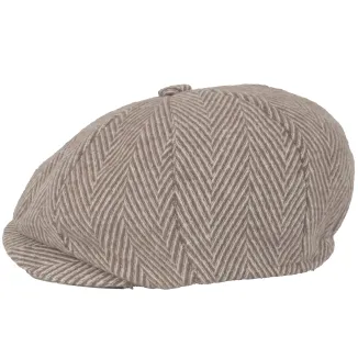 Shelby Ocieplany Ekskluzywny Kaszkiet Męski Beżowy K273A Peaky Blinders - 4