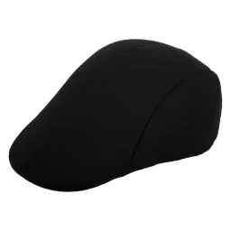 K203A Czarny Kaszkiet męski bawełniana czapka 