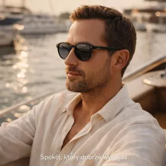 Solano Polaryzacyjne Okulary Przeciwsłoneczne Unisex Czarne Grey SS21126A - 8