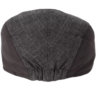 Kaszkiet Męski Ciemny Brąz Lniany Flat Cap Letni Lekki Czapka 57-60cm K309H - 6