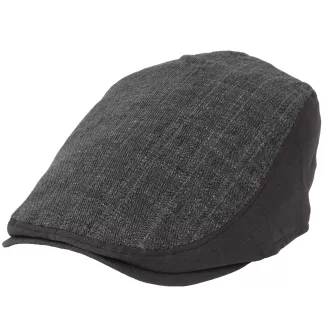 Kaszkiet Męski Ciemny Brąz Lniany Flat Cap Letni Lekki Czapka 57-60cm K309H - 3