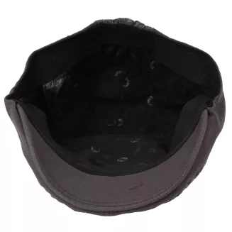 Kaszkiet Męski Ciemny Brąz Lniany Flat Cap Letni Lekki Czapka 57-60cm K309H - 7