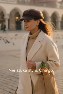 Kaszkiet Damski Cappuccino K289A – Stylowy Newsboy z Daszkiem Polar Fashion - 5