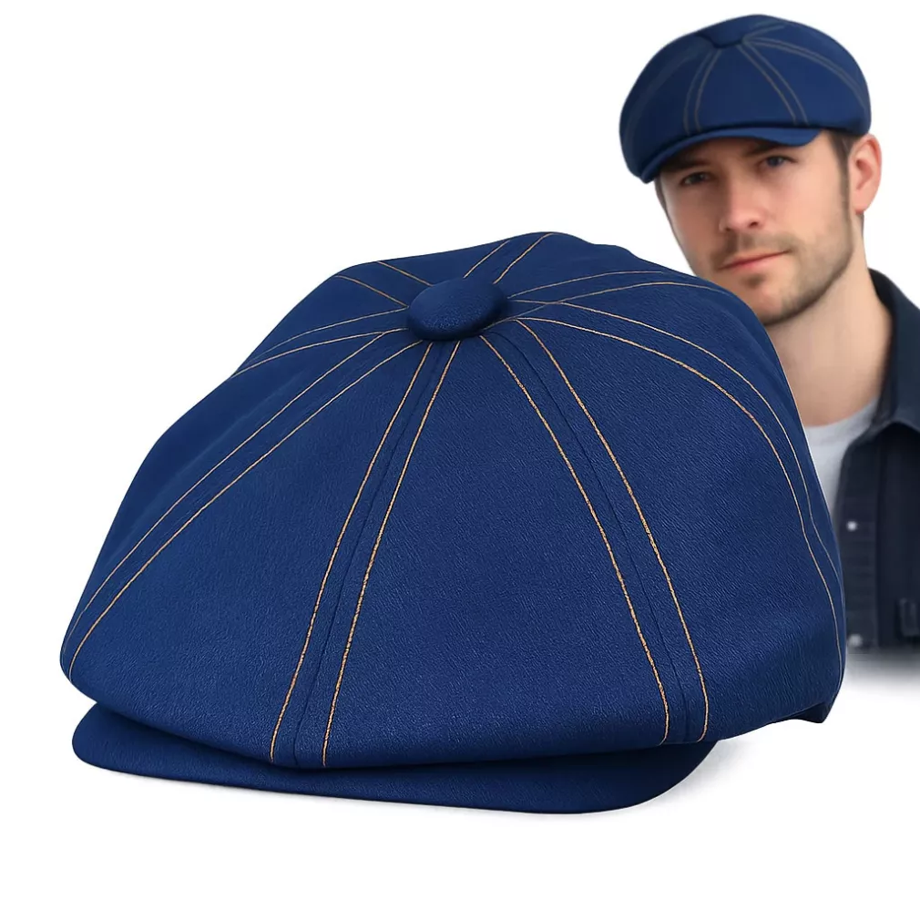 Peaky Blinders Kaszkiet męski jeansowy gazeciarz Polar Fashion K302B 57-61