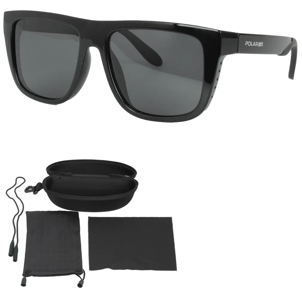 Polar Fashion P8156C3 Męskie Okulary Przeciwsłoneczne Polaryzacyjne Czarne UV400