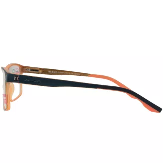 Granatowe Męskie okulary korekcyjne  CL90287C z nakładką clip-on polaryzacja - 7