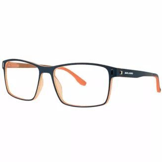 Granatowe Męskie okulary korekcyjne  CL90287C z nakładką clip-on polaryzacja - 4