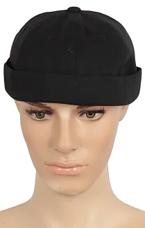 Czapka Dokerka Fisherman K263D – Czarna Bawełna, W Magazynie - 4