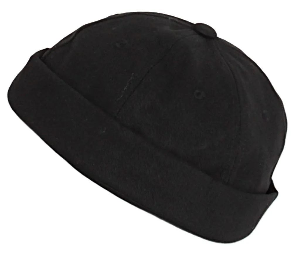 Czapka Dokerka Fisherman K263D – Czarna Bawełna, W Magazynie