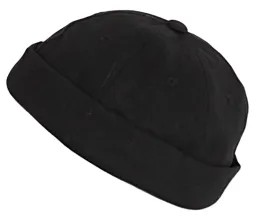 Czapka Dokerka Fisherman K263D – Czarna Bawełna, W Magazynie