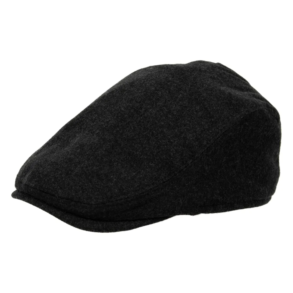 Męski Grafitowy Kaszkiet Bawełniany Polar Fashion K229B