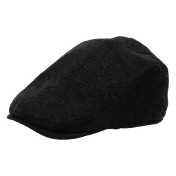 Męski Grafitowy Kaszkiet Bawełniany Polar Fashion K229B