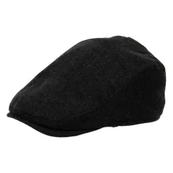 Męski Grafitowy Kaszkiet Bawełniany Polar Fashion K229B