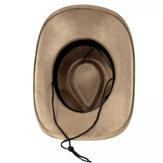KAPELUSZ KOWBOJSKI BRĄZOWY WESTERN + OKULARY AVIATOR ZESTAW UNISEX R254G - 9