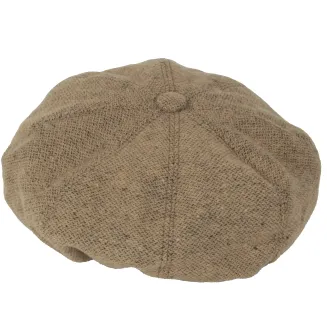 Stylowy Kaszkiet Damski Beżowy  K291B Wiskoza Wiosna Jesień Polar Fashion - 5